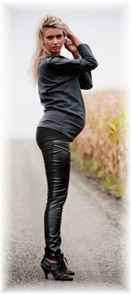 Těhotenské kalhoty LAVRA - černé | Velikosti těh. moda: S (36)