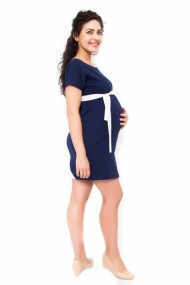 Těhotenské šaty Ines - granát 