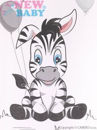 Přebalovací podložka New Baby Zebra bílá 70x50