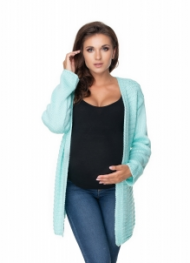 Be MaaMaa Těhotenský svetr/kardigan - mátový | Velikosti těh. moda: UNI