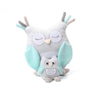 BabyOno Plyšová hračka s chrastítkem Owl Sofia - modrá