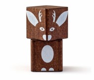 Dřevěné kostky Lesní zvířátka - 26 ks