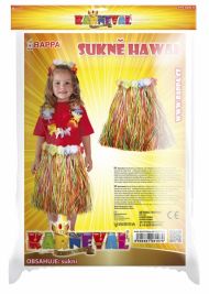 Sukně Hawaii dětská, barevná, 45 cm