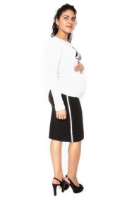 Těhotenská sukně ELLY - sportovní - černá | Velikosti těh. moda: L (40)