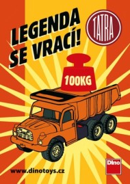 Auto Tatra 148 oranžová, plastová