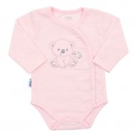 Kojenecká soupravička do porodnice New Baby Sweet Bear růžová | Velikost: 56 (0-3m)