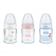Skleněná kojenecká láhev NUK First Choice 120 ml modrá | Velikost: 