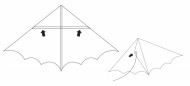 Drak létající nylonový 115 x 50cm
