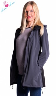 Těhotenská softshellová bunda,kabátek - černá | Velikosti těh. moda: S (36)