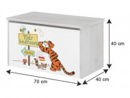 Box na hračky, truhla Disney - Medvídek PÚ a tygřík
