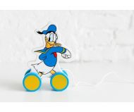 Dřevěná tahací hračka Disney - Kačer Donald, 14x6x17 cm