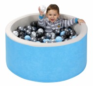 NELLYS Bazén velký pro děti 90x40cm + 200 balónků - modrý