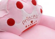 Baby Nellys Plyšové křesílko rozkládací - růžové 3v1 - Princess