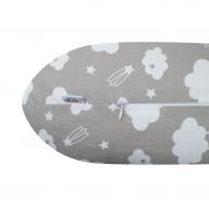 Univerzální kojící polštář ve tvaru C New Baby Mráček šedý | Velikost: 