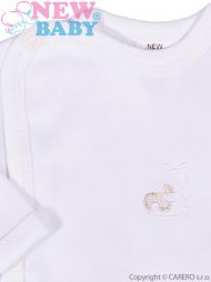 Kojenecká košilka s vyšívaným obrázkem New Baby bílá 