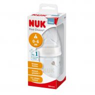 Skleněná kojenecká láhev NUK First Choice 120 ml růžová | Velikost: 