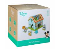 Dřevěný interaktivní Disney domeček, Mickeyho svět - 21x19,5x21,5 cm