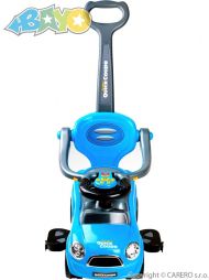 Dětské hrající jezdítko 3v1 Bayo Super Coupe blue