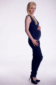 Těhotenské,kojící tilko s odnimatelnými ramínky - granátové | Velikosti těh. moda: S/M