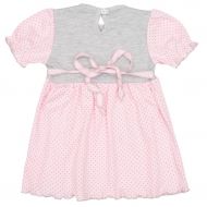 Kojenecké šatičky s krátkým rukávem New Baby Summer dress růžovo-šedé | Velikost: 62 (3-6m)
