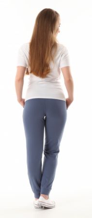 Těhotenské kalhoty/tepláky Gregx, Vigo s kapsami - jeans | Velikosti těh. moda: L (40)