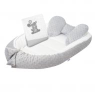 Hnízdečko s peřinkou pro miminko Minky New Baby Zebra exclusive bílo-šedé | Velikost: 