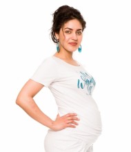 Těhotenské triko Wonderful Life - bílé 