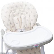 Jídelní židlička NEW BABY Gray Star - ekokůže | Velikost: 
