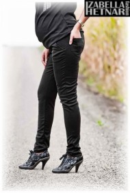 Těhotenské kalhoty Kaja - černé | Velikosti těh. moda: XS (32-34)