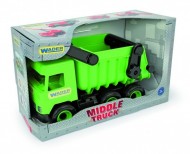 Auto middle Truck sklápěč plast 36cm zelený v krabici Wader