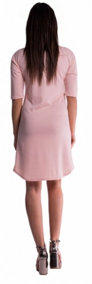 Těhotenské a kojící šaty - šedé | Velikosti těh. moda: M (38)