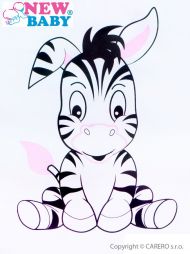Dětské křeslo New Baby Zebra růžové