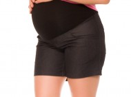 Těhotenské kraťasy Jeans Crush, černé | Velikosti těh. moda: S (36)