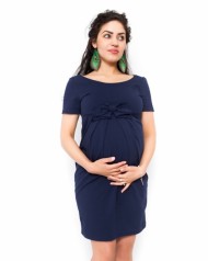 Těhotenské šaty Vivian - granát | Velikosti těh. moda: L (40)