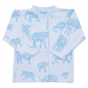 Kojenecký kabátek Baby Service Sloni modrý | Velikost: 68 (4-6m)