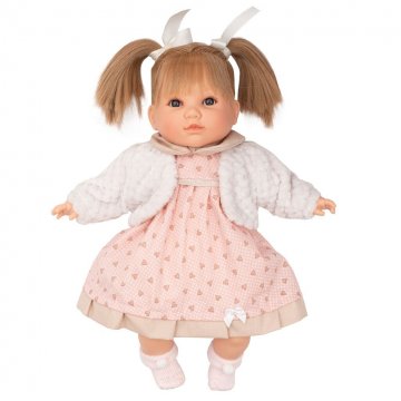 Luxusní mluvící dětská panenka-holčička Berbesa Natálka 40cm | Velikost: 