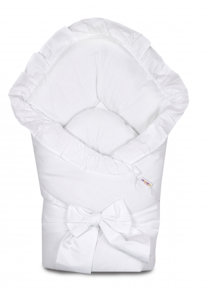 Rychlozavinovačka 80x80cm s volánkem a stuhou - bílá Rychlozavinovačka 80x80cm s volánkem a stuhou - bílá