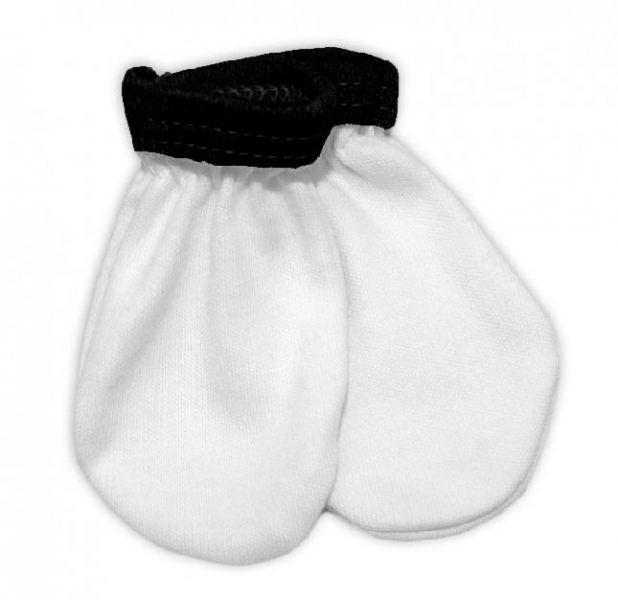 Baby Nellys Kojenecké rukavičky Little prince/princess - bílo/černé | Velikost koj. oblečení: 0/3měs Baby Nellys Kojenecké rukavičky Little prince/princess - bílo/černé | Velikost koj. oblečení: 0/3měs