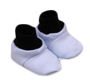 Botičky/ponožtičky,Little prince bavlna - modro/černé | Velikost koj. oblečení: 0/6 měsíců