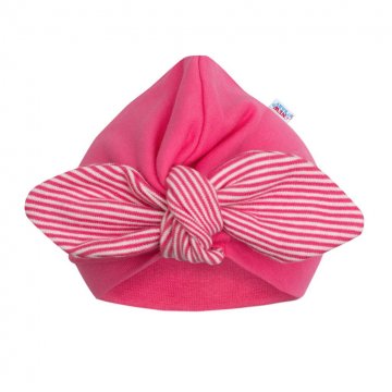 Dívčí čepička turban New Baby For Girls stripes | Velikost: 86 (12-18m)