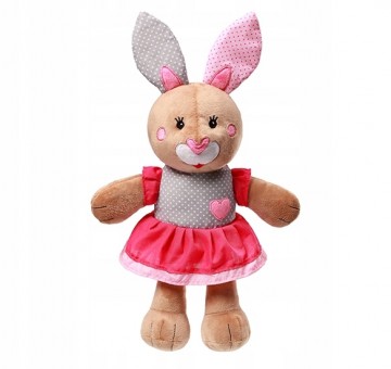 Plyšová hračka s chrastítkem, 30cm - Bunny Julia
