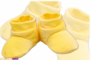 Botičky/ponožtičky VELUR - krémové