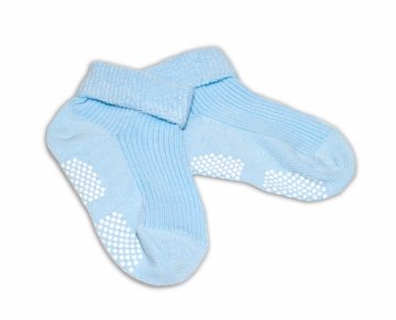 Kojenecké ponožky Risocks protiskluzové - sv. modré | Velikost koj. oblečení: 0-1rok