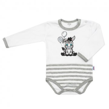 Kojenecké bavlněné body New Baby Zebra exclusive | Velikost: 86 (12-18m)