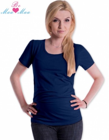 Triko JOLY bavlna nejen pro těhotné - navy jeans | Velikosti těh. moda: L/XL