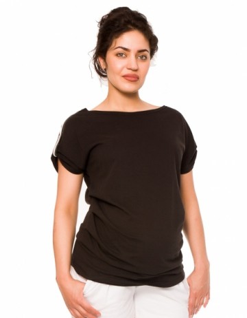 Těhotenské triko Lia - černé 