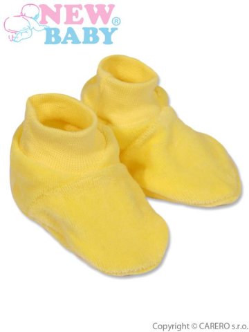 Dětské bačkůrky New Baby žluté | Velikost: 62 (3-6m)