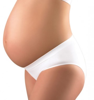 Těhotenské kalhotky Baby Ono bílé | Velikosti těh. moda: S (36)
