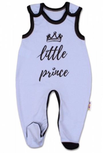 Kojenecké bavlněné dupačky, Little Prince - modré | Velikost koj. oblečení: 62 (2-3m)