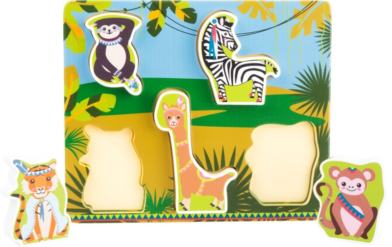 Small Foot Vkládací puzzle Jungle - 6ks Small Foot Vkládací puzzle Jungle - 6ks
